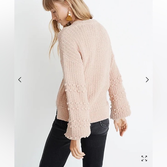 Madewell bobble sleeve pullover crewneck sweater 22596 - Picture 3 of 13